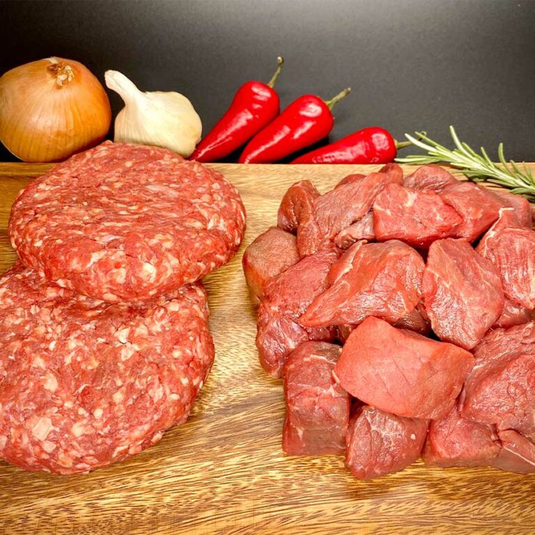 Stew Meat Bulk Box from Oreganic Beef Co. I Rocker 3 Ranch